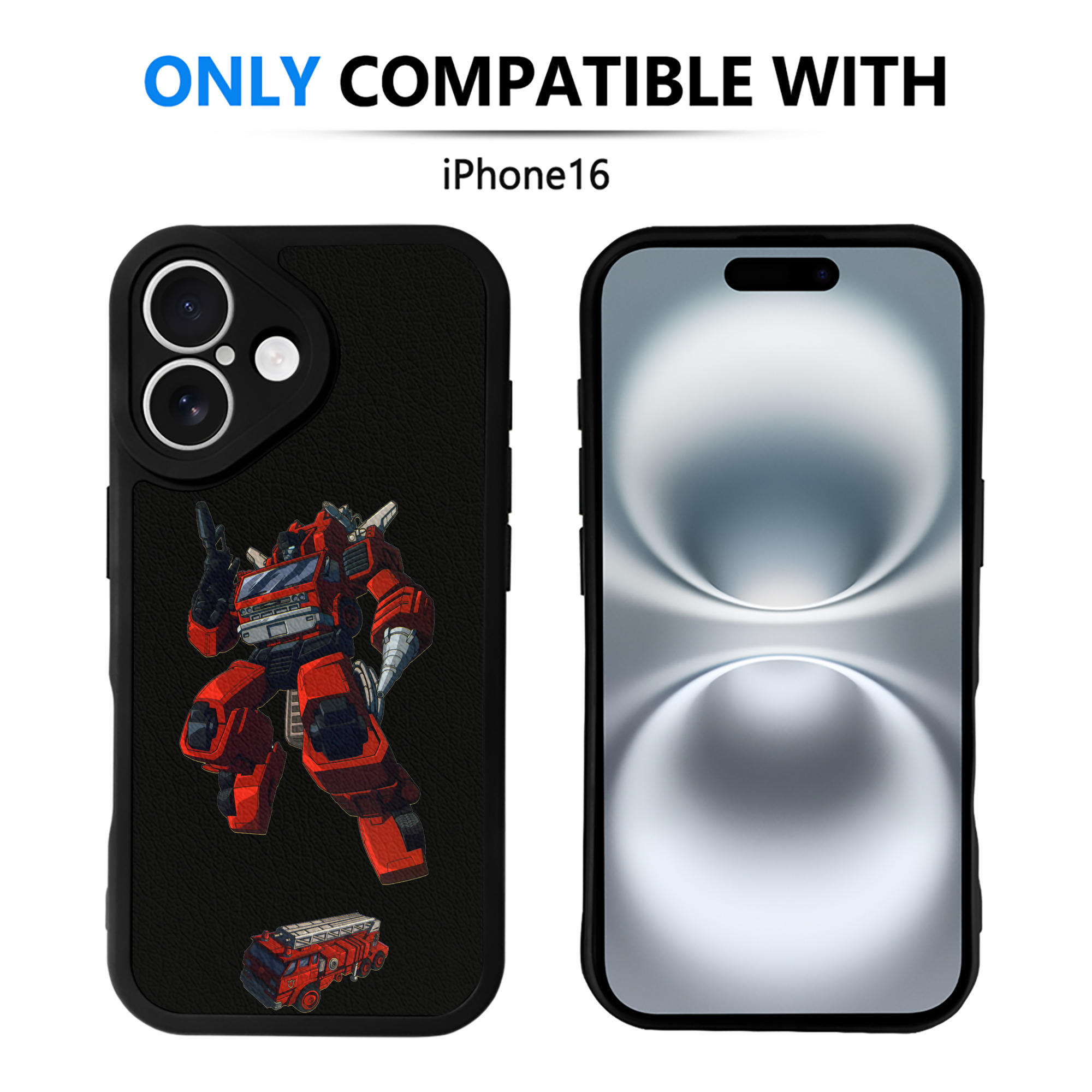 （画像用）  【iPhone 16シリーズ対応】シリコンスマホケース（レザー調） 材質：シリコン